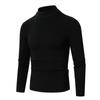 Transfronterizo 2026 Nuevo Suéter para Hombre Camisa Base de Punto Moda Ajuste Delgado Cuello Medio Alto Top Juvenil Suéter para Hombre