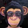 Máscara de Animal Orangután Casco Matacabezas Sala de Escape Casa Embrujada Fantasma de Terror Disfraz Accesorios para Fiesta de Halloween