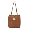 Bolso de hombro de celebridad de internet bolso de mano de viaje estilo coreano estilo ins bolso de compras casual bolsa de almacenamiento pana lona bolso de mujer