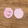 Conjunto de pente e espelho estilo cartoon, espelho dobrável KT cabeça de abacaxi com combinação de pente, portátil e de alto valor estético, um presente para meninas
