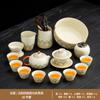Juego de Té Kung Fu Estilo Antiguo Ruyao para Uso Doméstico Modelo Nuevo 2025 Lujo Ligero de Alta Gama Cerámica Gaiwan Tetera y Tazas de Té Juego Completo