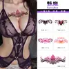 Adesivos de Tatuagem Série Succubus, Seios e Partes Íntimas Femininas Sexuais e Tentadoras, Adesivos de Tatuagem Semi-Permanentes à Prova d'Água e Suor de Longa Duração
