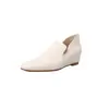 Zapatos de cuero para commuting invisibles que aumentan la altura, mocasines de piel de vaca lavada, zapatos de vestir de cuero genuino de punta cuadrada de tacón medio para otoño 2026