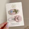 Presilhas de cabelo coloridas com um toque de luxo, presilhas de cabelo em formato de laço, presilhas de franja para meninas coreanas, presilhas laterais para cabelos soltos, presilhas de flor