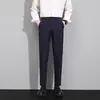 Pantalones Casuales de Verano para Hombre, Sueltos, Rectos, de Caída Suelta, Pierna Ancha, Versátiles, Cortos, de Traje, Transfronterizos