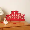 Decoración de Mesa de Boda con Personaje de Doble Felicidad 3D, Adornos de Pareja de Bodas, Decoración Estampada en Oro para el Dormitorio Nuevo y la Sala de Estar de la Novia