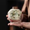 Conjunto de Chá de Viagem de Cinzas de Planta Suit Conjunto de Chá Kung Fu Portátil para Exterior Presente Xícara Expresso Um Bule Duas Xícaras Presente de Acompanhamento