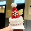 Popular Nuevo Pinza para el Cabello Sombrero Accesorios para el Cabello Pinza Tocado Terciopelo Navidad Popular Lindas Decoraciones