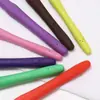 Venta Directa de Fábrica Gancho de Crochet de Mango Suave de Color TPR Crochet Hecho a Mano DIY Tejer Suéter Crochet de Cabeza Única Metal Aluminio Gancho de Crochet Sólido