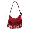 Moda Personalizada Borla Gran Capacidad Nueva Llegada 2024 Retro Popular Bolso Simple de Hombro Cruzado Sobaco para Mujer
