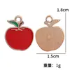 Pingentes de Frutas em Liga de Esmalte Estilo Misto Acessórios para Joias DIY Acessórios para Pulseira Brinco Charms de Cereja Morango Abacaxi