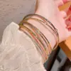 Suministro Transfronterizo Europeo y Americano Elegante con Estilo Nicho Pulsera Brillante Oro Multicapa Apilada Juego de Pulseras para Mujeres Gótico