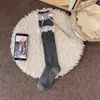 Meias Slouch Lolita Populares com Laço de Renda para Mulheres, Meias de Cano Médio Estilo Puro Desejo, Meias de Cano JK com Renda de Ponto Duplo