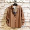 Camisa británica para hombre nueva al por mayor otoño e invierno 2024 Amazon camisa de manga larga de moda para hombre multicolor