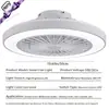 Ventilador de Techo Moderno con Luz RGB Graffiti Ventilador Inteligente Luz de Ventilador para Dormitorio Estándar Europeo Americano Japonés Transfronterizo de Amazon
