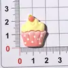 Bolo de Simulação Biscoito Chá da Tarde Acessórios de Resina DIY Cola de Creme Enfeites de Presilha de Cabelo Capa de Celular Charms para Crocs Montagem