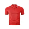 Camisetas lisas para hombre transfronterizas Amazon corte ajustado casual talla europea nuevo transpirable verano cuello camisero polo deportivo