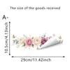 Pegatinas de Pared con Patrón Floral Verde Estilo Acuarela Transfronterizo con Pájaros y Mariposas, Adecuadas para Asientos de Inodoro, Gabinetes de Baño y Paredes de Cocina