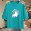 Ropa de maternidad con descuento de comercio exterior transfronterizo, camiseta de manga tres cuartos básica de verano de talla grande que reduce la edad, camiseta holgada de manga corta, versátil