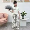 Conjunto de Verão Novo 2024 para Meninas Crianças Grandes Meninas Bebês Estilo Western Celebridade da Internet Estilo Quente Conjunto de Duas Peças da Moda para Meninas