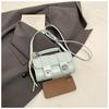 Bolso de Mano de Textura de Alta Calidad a la Moda de Color Sólido Nuevo de Primavera 2025 Versátil Moda Casual Personalidad Elegante Bolso Cruzado