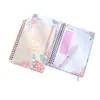 Caderno Espiral Floral Estilo Ins com Elástico, Caderno de Estudante, Logo Personalizável, Atacado, Portátil A5
