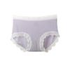 Braguitas de tiro medio sin costuras de seda de hielo de verano con encaje volador para niñas, entrepierna de algodón, ropa interior transpirable, fabricantes