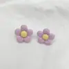 Pendientes de Resina con Flores Frescas Estilo Japonés y Coreano Joker Transfronterizos Accesorios Primavera y Verano