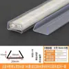 Ranura para Tarjeta de Tira de Luz LED Tira de Luz Flexible 220V Ranura para Tarjeta de Plástico Aluminio 2835 Clip Fijo Hebilla de Esquina Soporte para Tarjeta