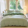 Venta al por mayor del fabricante Juego de ropa de cama de dibujos animados de cuatro piezas, Sábana para cama de dormitorio, Funda de edredón, Funda de edredón estilo Ins, Juego de tres piezas para primavera