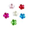ABS Imitación Perla Flor de Cinco Pétalos Piezas Perlescente Flor de Cerezo Hecho a Mano DIY Antiguo Paso Agitar Pasador Pendientes Accesorios