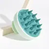 Escova de Silicone Popular Transfronteiriça para Shampoo para Uso Doméstico, Limpeza do Couro Cabeludo, Escova Massageadora Anti-Coceira, Pente de Shampoo para Cuidado do Couro Cabeludo Adulto