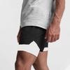 Shorts Deportivos Musculares de Moda de Verano Europeos y Americanos para Correr al Aire Libre, Sentadillas, Transpirables, Doble Capa, Secado Rápido, para Hombre, Transfronterizos