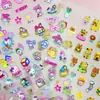 Pegatinas de uñas con relieve luminoso de dibujos animados 3D transfronterizas decoración de arte de uñas para niños pegatinas de relieve tridimensional pegatinas de arte de uñas
