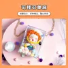 Bolsa de almacenamiento transparente mini linda de PVC, bolsa colgante de exhibición a prueba de polvo, bolsa para llavero, bolsa para muñecas, bolsa colgante