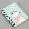 Cuaderno Espiral A7 Lindo Bloc de Notas de Bolsillo Portátil Papelería para Estudiantes Cuaderno de Dibujos Animados Cuaderno Espiral Estilo Fresco Venta al por Mayor