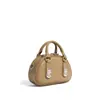 2026 Novo Modelo Fecho de Alta Qualidade Bolsa de Ombro Único Transversal Modelo Bowling Mini Bolsa de Mão Formato Bolinho Bolsa Feminina de Couro Genuíno