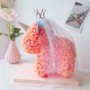 Regalo de San Valentín Flor Eterna Mini Unicornio Creativo Cumpleaños Corona de Flores de Rosa Velo Que No Se Marchita