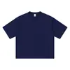 2026 Verano Estilo Americano Juvenil Marca de Moda Peso Pesado Cuello Redondo Algodón Puro Manga Corta Holgada Camiseta de Moda para Hombre Exclusiva Transfronteriza