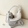 Bolsa de Pelúcia Fofa Ruien para Mulheres, Novo Modelo Outono 2026, Bolsa de Ombro e Transversal Texturizada Única para o Dia a Dia