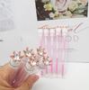 Cepillo para Pestañas de Tubo de Diamante Perla Corona Mejorado Cepillo para Pestañas Bicolor con Tubo Peine para Pestañas Pincel de Maquillaje Corona