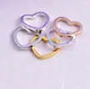 Pendientes de anillo de cobre con forma de corazón de melocotón de latón multicolor electrochapado de 9 * 9.5 mm, colgante de collar, accesorios de joyería para equipaje