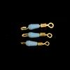 Hongchuan Bulk Negro Pit Caucho de Silicona Clip para Sub-Cable Rápido Clip para Sub-Cable Juego de Línea Accesorios Equipo de Pesca Venta al por Mayor