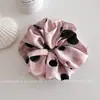 Goma para el pelo de lunares de alta gama estilo coreano para mujer, elegante y versátil, goma de tela para coletas y moños, accesorio para el cabello
