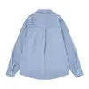 Camisa de manga larga a rayas verticales falsa de dos piezas para hombre, holgada y casual, adecuada para primavera y otoño, camisa con cuello de solapa estilo japonés, vibe moda urbana alta