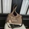 Bolsa Tote Fofa Estilo Coreano para Mulheres, Bolsa de Ombro Estilo Universitário para Alunos, Bolsa Transversal Casual, Bolsa de Mão