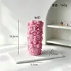 Velas aromáticas de abóbora e caveira com laço rosa para Halloween transfronteiriço, presentes festivos, decorações de fragrância para festas, velas