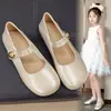 Zapatos de Princesa para Niñas 2026 Otoño Nuevo Estilo Zapatos de Cuero Elegantes de Suela Suave para Niñas Mayores Zapatos Mary Jane