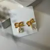 Pendientes Elegantes de Nuevo Estilo, Aguja de Plata 925 Inspirada en Chanel, Pendientes Colgantes de Cristal Mariposa de Diseñador de Moda para Mujer