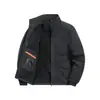 Nova jaqueta de fleece para outono e inverno para homens, modelagem solta, moderna, versátil, jaqueta de trabalho para atividades ao ar livre, blusa masculina com forro de fleece